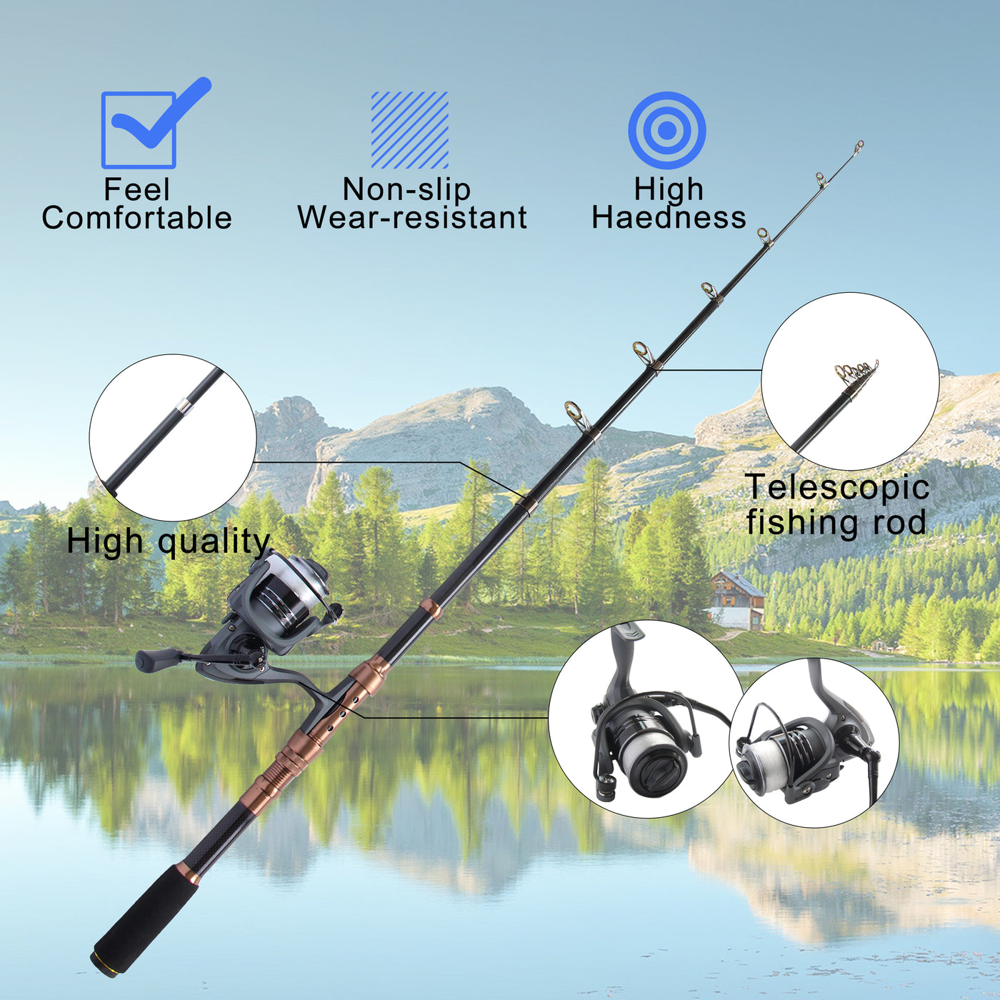 Telescopic Fishing Rod | Reel Combos Full Kit Fishing Accessories | Fishing  Gear Set | Suitable for Beginners Adults | runwave.cn