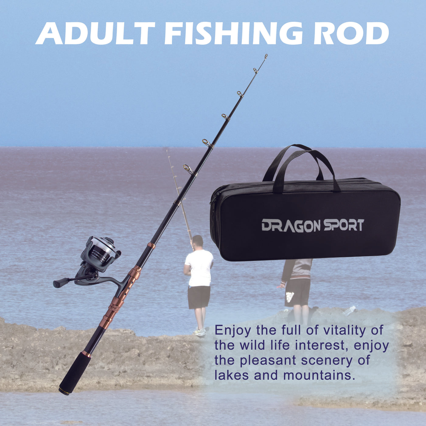Telescopic Fishing Rod  Reel Combos Full Kit Fishing Accessories